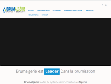 Tablet Screenshot of brumalgerie.com